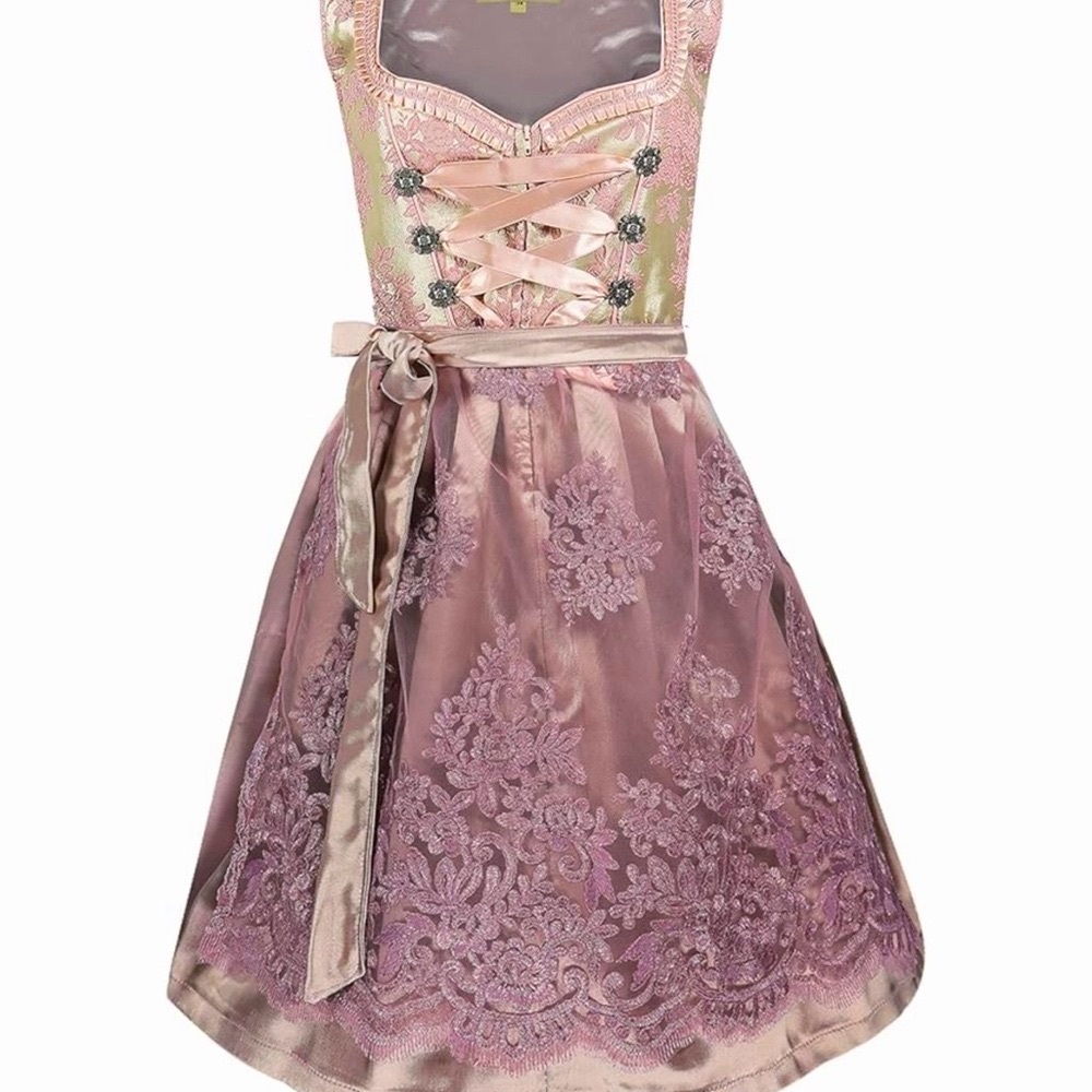 Pink Women’s Dirndl Dress Oktoberfest